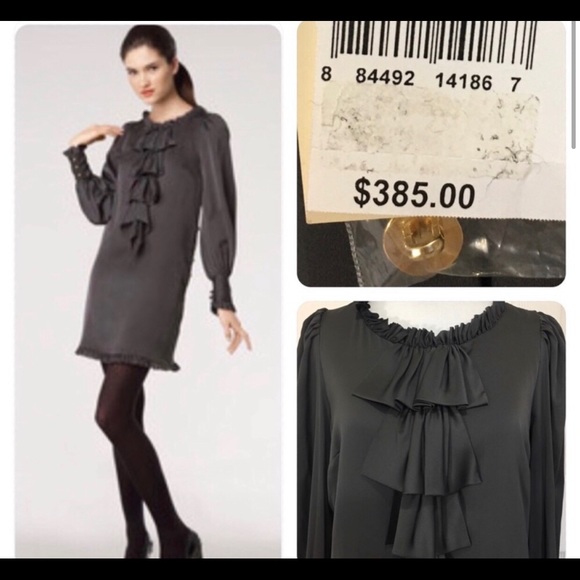 Milly “Nina” ruffled silk dress. - Picture 2 of 6